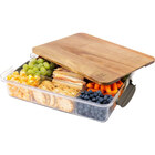 Core Home 9 Section Snack Box with Acacia Serving Board - Rich Espresso