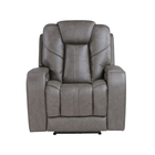 Steve Silver Daniel Triple Power Home Theater Leather Recliner with Built-in Speakers