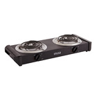 Image of product - 1750 Watt Electric Double Coil Burner In Black With Dual Temperature Controls