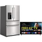 KitchenAid 26.2 Cu. Ft. Multi-Door French Door Refrigerator with a Vizio 65" Class V-Series LED HDR 4K Smart TV