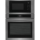 Frigidaire 30" Self-Cleaning Microwave Combo Electric Wall Oven In Black Stainless with Fan Convection