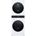LG Stacked Smart Electric WashTower™ Laundry Center with 2.4 CuFt Front Load Washer and 4.2 CuFt Electric Ventless HeatPump™ Dryer
