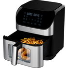 Kitchen Elite 8QT Digital Air Fryer in Stainless Steel with Window