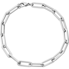 Mi Tesoro Paper Clip Silver Bracelet
