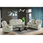 Elements Carlo Reclining Sofa, Loveseat & Recliner— Oyster