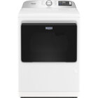 Maytag 7.4 CuFt Smart Pet Pro Top Load Electric Dryer in White