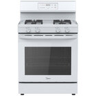 Midea 6.1 Cu. Ft.4 Burner Freestanding Gas Range with Steam Cleaning - White