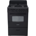 Avanti 2.6 CuFt Compact Gas Range in Black