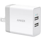 Anker 2-Port PowerPort 24W Wall Charger - White