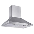 Premium Levella 30" Wide 3-Speed 400 CFM Convertible Wall Mount Range Hood with Light in Stainless Steel