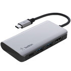 Belkin USB Type-C 4-In-1 Multiport Adapter - Silver