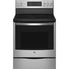 GE Profile 6.2 CuFt Smart Freestanding Electric Range in Stainless Steel