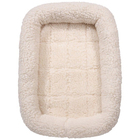 Slumber Pet Sherpa Crate Medium Bed - Ivory