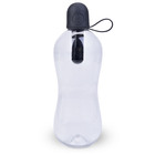 O2COOL 34 Oz Classic Black Filtered Water Bottle