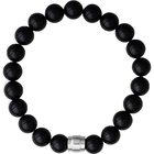 Mi Tesoro Onyx Bead Silver Bracelet