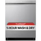 LG 42 dBA Smart Steam Top Control Dishwasher in Stainless Steel with QuadWash™ Pro