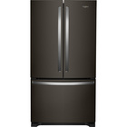 Whirlpool 25.2 CuFt French Door Refrigerator In Black Stainless With Interior Water Dispenser