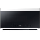 Samsung Bespoke 2.1 Cu. Ft. Over-the-Range Microwave with Auto Dimming Glass Touch Controls - White Glass