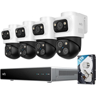 Eufy 4K S4 Max 4 Camera 8 Channel 2TB HDD Wired NVR Security Camera System