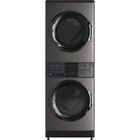Image of product - 4.5 CuFt Stacked Washer and 8.0 CuFt Electric Dryer Laundry Tower in Titanium