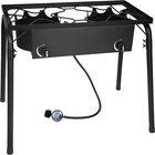 Bene Casa Double Cast Iron Burner with High Pressure Regulator