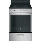 GE 2.3 Cu. Ft  24" Wide Freestanding/Slide-in Gas Range with Steam Clean-