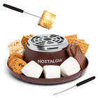 Nostalgia S'mores Maker with 4 Compartment Trays & 2 Roasting Forks