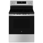 GE 5.3 CuFt Smart Freestanding Electric Range in Stainless Steel