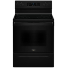 Whirlpool 5.3 CuFt Freestanding Electric Range in Black with Steam Clean