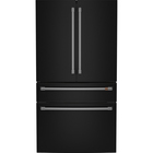 Cafe 28.7 CuFt Smart 4-Door French Door Refrigerator in Matte Black with Dual-Dispense AutoFill Pitcher