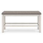 Signature Design by Ashley Robbinsdale 49" Counter Height Dining Bench - Antique White