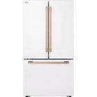 LG 27.0 CuFt Smart Counter-Depth French Door Refrigerator in Essence White with Door Cooling+