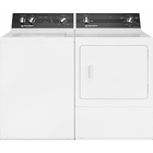 Speed Queen 3.2 CuFt Classic Top Load Washer with 7.0 CuFt Front Load Electric Dryer in White