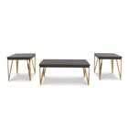 Signature Design by Ashley Bandyn Occasional Table (Set of 3) - Brown/Champagne