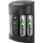 Energizer Rechargeable AA and AAA Battery Charger (Recharge Pro) with 4 AA NiMH Rechargeable Batteries
