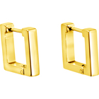 Mi Tesoro Square Hoop Gold Earrings