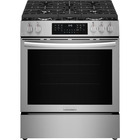 Frigidaire Gallery 5.1 CuFt 5-Element Slide-In Gas Range in Stainless Steel with Air Fry and No Preheat
