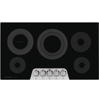 Frigidaire Gallery 36" 5-Element Radiant Electric Cooktop in Black with Backlit LED Knobs