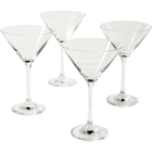 Martha Stewart Vivica 4-Piece 9oz. Stemmed Martini Glass Set