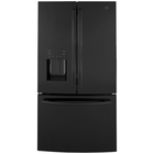 GE 25.7 Cu. Ft. French-Door Refrigerator- Black