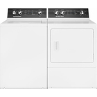 Speed Queen 3.2 CuFt Top Load Washer with 7.0 CuFt Front Load Electric Dryer in White