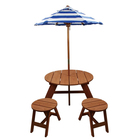 Real Wood Toys Wood Umbrella, Table, & Stools