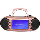 Emerson 7” Bluetooth® DVD Boombox with AM/FM Radio & Stereo Speakers - Rose Gold