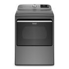 Maytag 7.4-cu ft Smart Capable Vented Gas Dryer with Extra Power Button - Metallic Slate