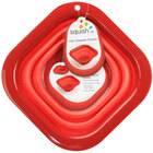 Squish 1.5 Quart Collapsible Square Colander - Red