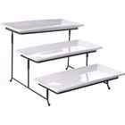 Gibson Gracious Dining 3-Tier Serving Plate Set