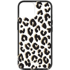Kate Spade New York Protective Hardshell for MagSafe Case for iPhone 14 Pro - City Leopard Black/Gold Foil/Clear
