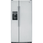 GE 23.0 CuFt Side-By-Side Refrigerator in Fingerprint Resistant Stainless Steel