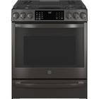 GE 30" Smart Slide-In Front-Control Gas Range