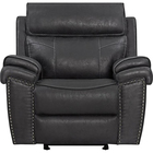 Amalfi Dublin Rocker Recliner Chair - Black